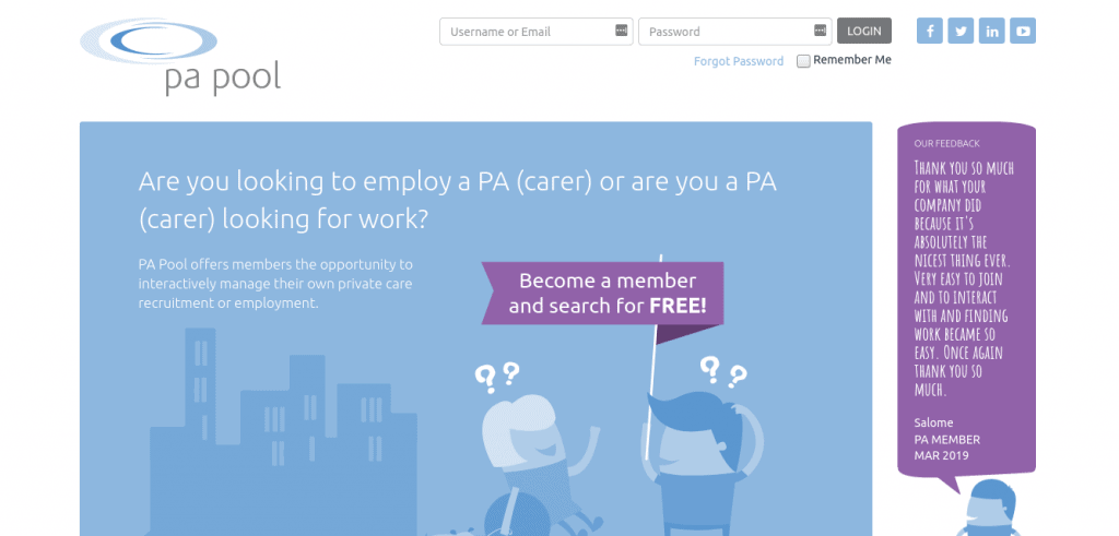 Carer specific classified ads sites might offer you a more targeted place to find a private carer